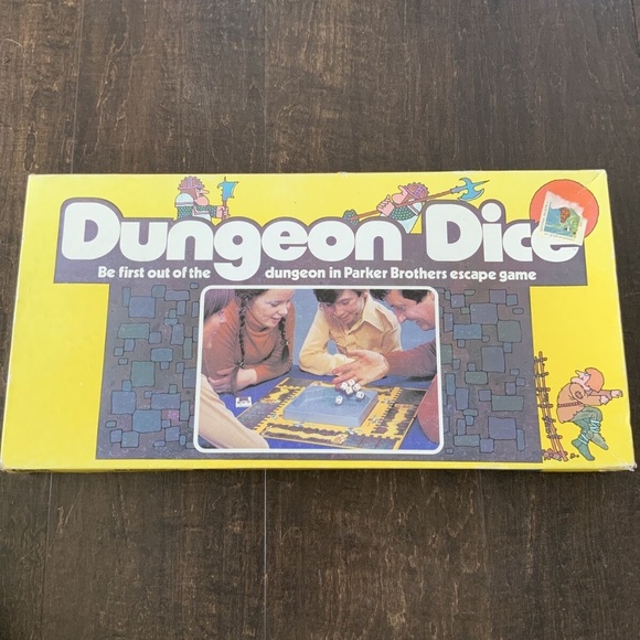 Toys Vintage 1977 Dungeon Dice Board Game Parker Brothers The Escape